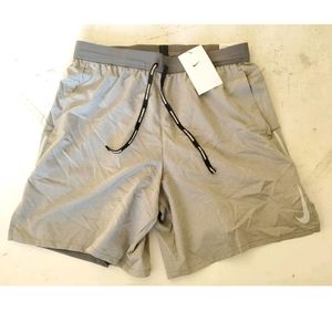 Nike Dri-FIT Flex Stride Men's 7"  2-In-1 Running Shorts Gray size Medium